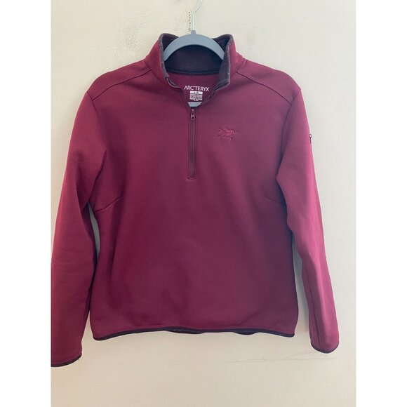 Arc'teryx Tops - Women's Arc'teryx Fleece 1/4 Zip Pullover Sweater Maroon Red Size Large